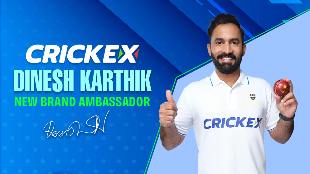 Crickex Announces Dinesh Karthik as New Brand Ambassador